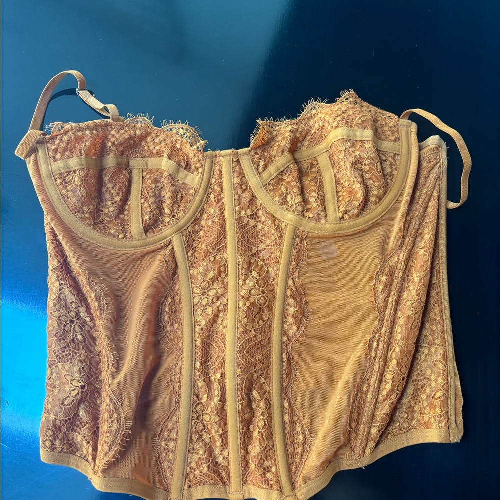 ORANGE out from under urban outfitters corset top